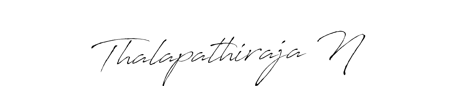 How to make Thalapathiraja N signature? Antro_Vectra is a professional autograph style. Create handwritten signature for Thalapathiraja N name. Thalapathiraja N signature style 6 images and pictures png