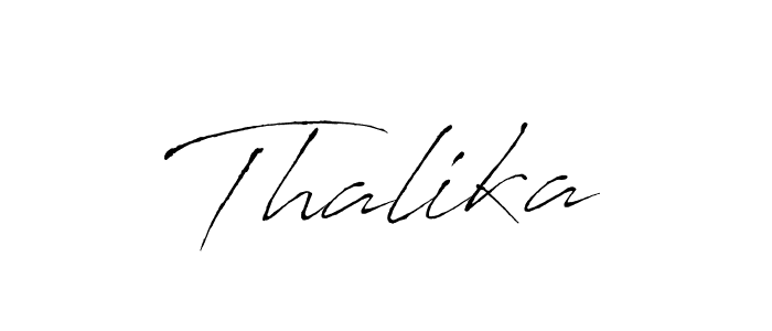 How to make Thalika signature? Antro_Vectra is a professional autograph style. Create handwritten signature for Thalika name. Thalika signature style 6 images and pictures png