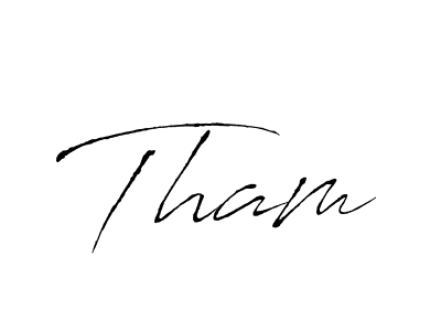 Create a beautiful signature design for name Tham. With this signature (Antro_Vectra) fonts, you can make a handwritten signature for free. Tham signature style 6 images and pictures png