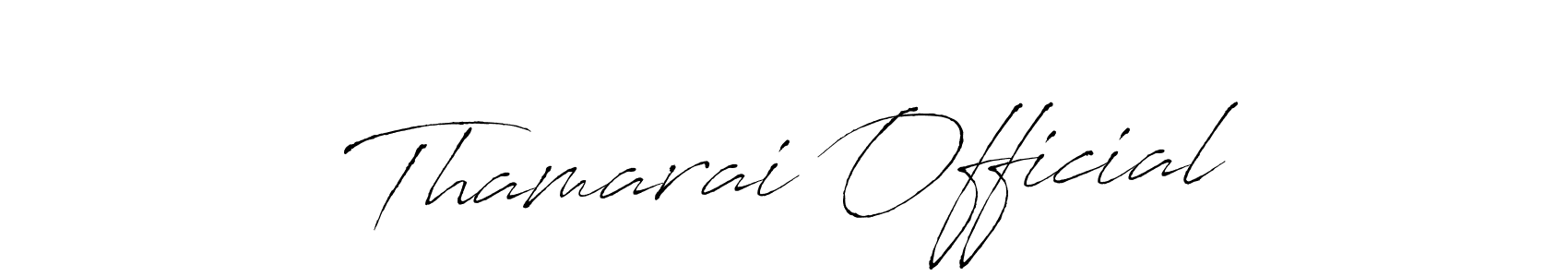 Use a signature maker to create a handwritten signature online. With this signature software, you can design (Antro_Vectra) your own signature for name Thamarai Official. Thamarai Official signature style 6 images and pictures png