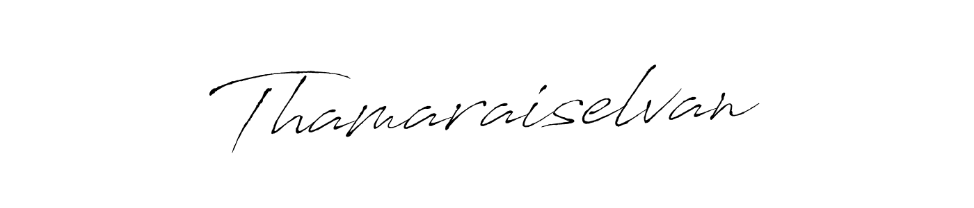 Design your own signature with our free online signature maker. With this signature software, you can create a handwritten (Antro_Vectra) signature for name Thamaraiselvan. Thamaraiselvan signature style 6 images and pictures png