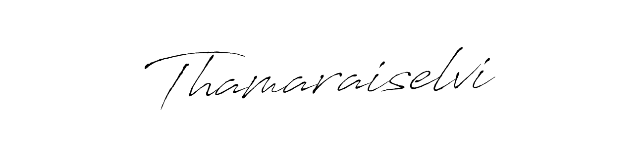 How to make Thamaraiselvi signature? Antro_Vectra is a professional autograph style. Create handwritten signature for Thamaraiselvi name. Thamaraiselvi signature style 6 images and pictures png