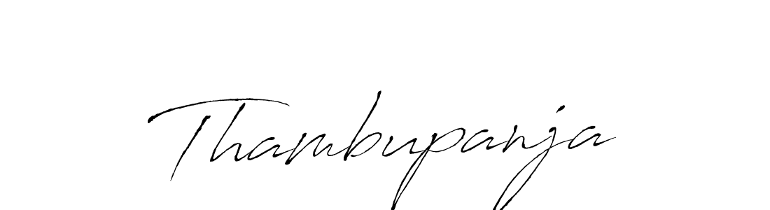 The best way (Antro_Vectra) to make a short signature is to pick only two or three words in your name. The name Thambupanja include a total of six letters. For converting this name. Thambupanja signature style 6 images and pictures png