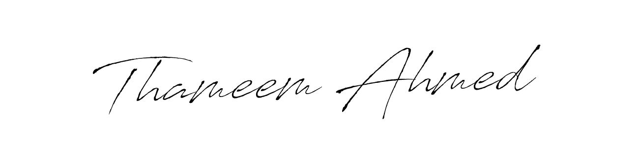 Also we have Thameem Ahmed name is the best signature style. Create professional handwritten signature collection using Antro_Vectra autograph style. Thameem Ahmed signature style 6 images and pictures png