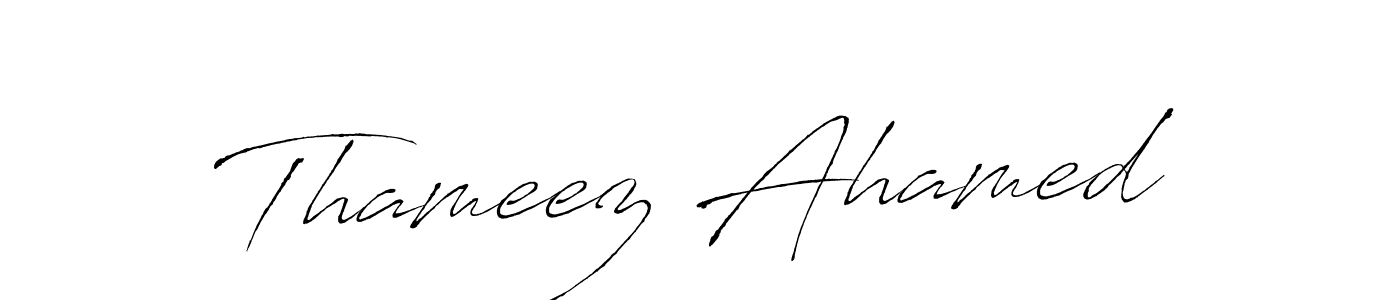 How to make Thameez Ahamed name signature. Use Antro_Vectra style for creating short signs online. This is the latest handwritten sign. Thameez Ahamed signature style 6 images and pictures png