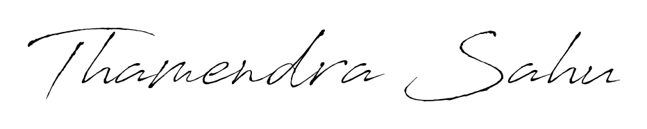 Designed for modern professionals: Thamendra Sahu name signature crafted with Antro_Vectra script. Ready for digital PDF workflows. Thamendra Sahu signature style 6 images and pictures png