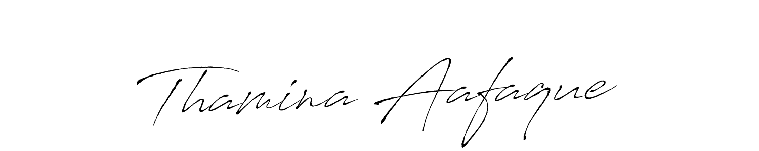 Also we have Thamina Aafaque name is the best signature style. Create professional handwritten signature collection using Antro_Vectra autograph style. Thamina Aafaque signature style 6 images and pictures png