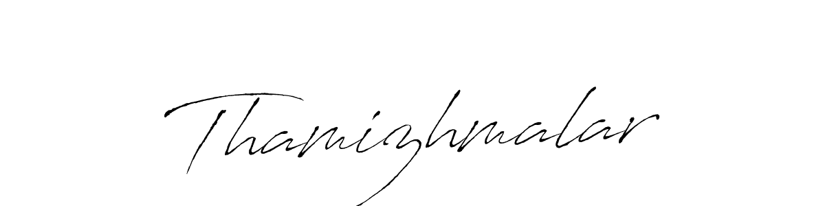 Design your own signature with our free online signature maker. With this signature software, you can create a handwritten (Antro_Vectra) signature for name Thamizhmalar. Thamizhmalar signature style 6 images and pictures png