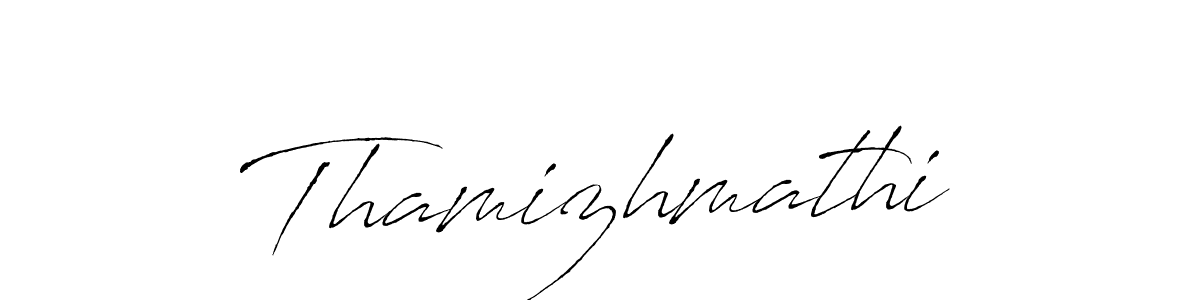 How to make Thamizhmathi signature? Antro_Vectra is a professional autograph style. Create handwritten signature for Thamizhmathi name. Thamizhmathi signature style 6 images and pictures png