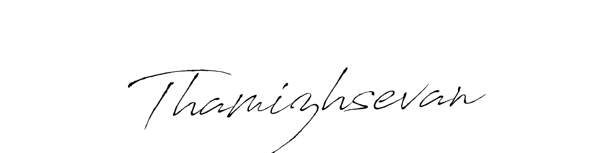 You should practise on your own different ways (Antro_Vectra) to write your name (Thamizhsevan) in signature. don't let someone else do it for you. Thamizhsevan signature style 6 images and pictures png