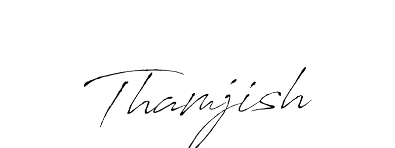 Similarly Antro_Vectra is the best handwritten signature design. Signature creator online .You can use it as an online autograph creator for name Thamjish. Thamjish signature style 6 images and pictures png