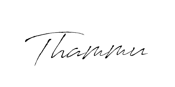 Make a beautiful signature design for name Thammu. With this signature (Antro_Vectra) style, you can create a handwritten signature for free. Thammu signature style 6 images and pictures png