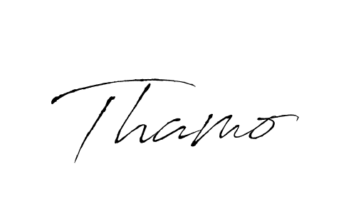 Design your own signature with our free online signature maker. With this signature software, you can create a handwritten (Antro_Vectra) signature for name Thamo. Thamo signature style 6 images and pictures png