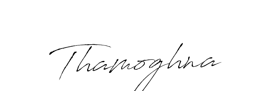 Use a signature maker to create a handwritten signature online. With this signature software, you can design (Antro_Vectra) your own signature for name Thamoghna. Thamoghna signature style 6 images and pictures png