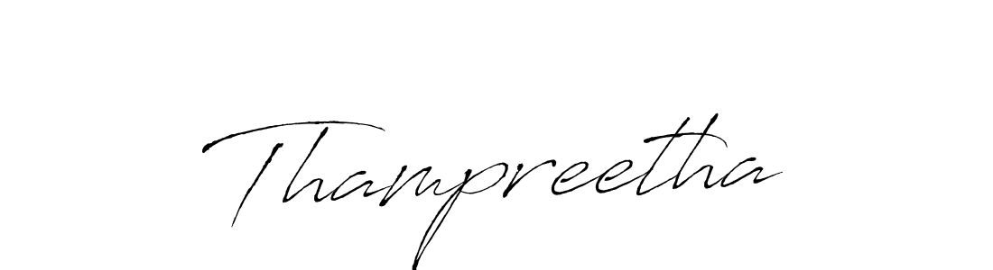 Use a signature maker to create a handwritten signature online. With this signature software, you can design (Antro_Vectra) your own signature for name Thampreetha. Thampreetha signature style 6 images and pictures png