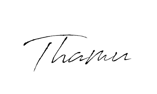 How to make Thamu signature? Antro_Vectra is a professional autograph style. Create handwritten signature for Thamu name. Thamu signature style 6 images and pictures png
