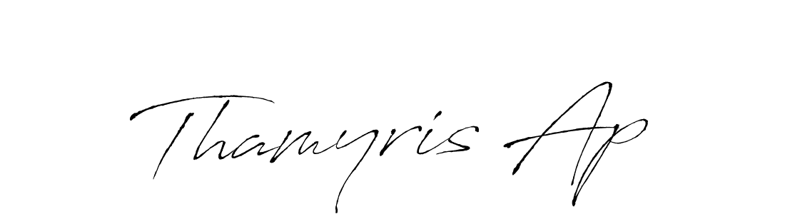 Make a beautiful signature design for name Thamyris Ap. Use this online signature maker to create a handwritten signature for free. Thamyris Ap signature style 6 images and pictures png