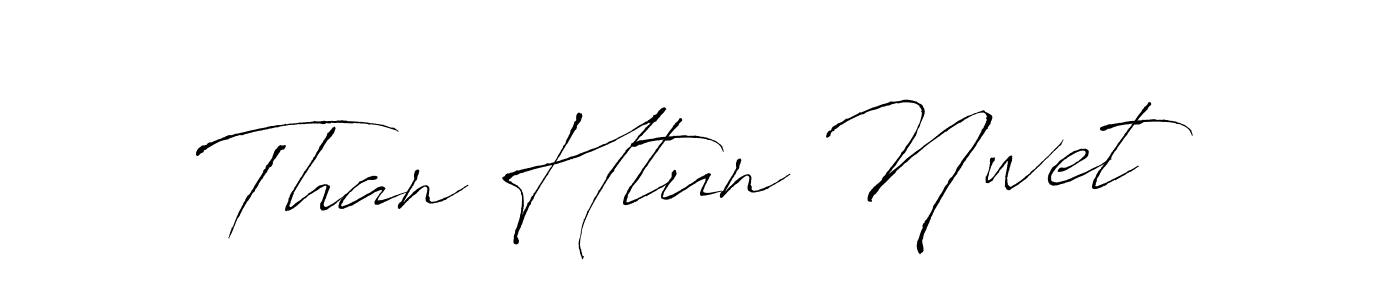 Similarly Antro_Vectra is the best handwritten signature design. Signature creator online .You can use it as an online autograph creator for name Than Htun Nwet. Than Htun Nwet signature style 6 images and pictures png