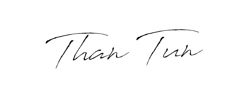 You should practise on your own different ways (Antro_Vectra) to write your name (Than Tun) in signature. don't let someone else do it for you. Than Tun signature style 6 images and pictures png