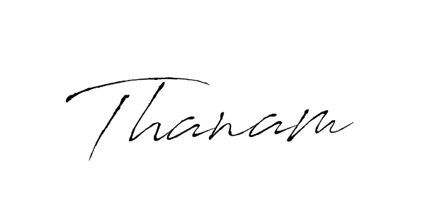 How to make Thanam name signature. Use Antro_Vectra style for creating short signs online. This is the latest handwritten sign. Thanam signature style 6 images and pictures png