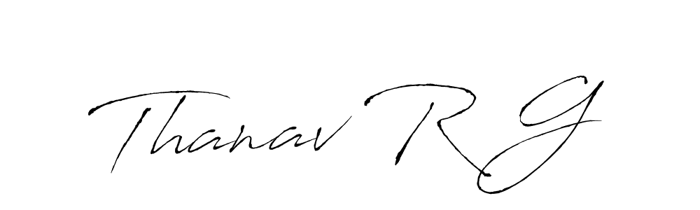 You can use this online signature creator to create a handwritten signature for the name Thanav R G. This is the best online autograph maker. Thanav R G signature style 6 images and pictures png