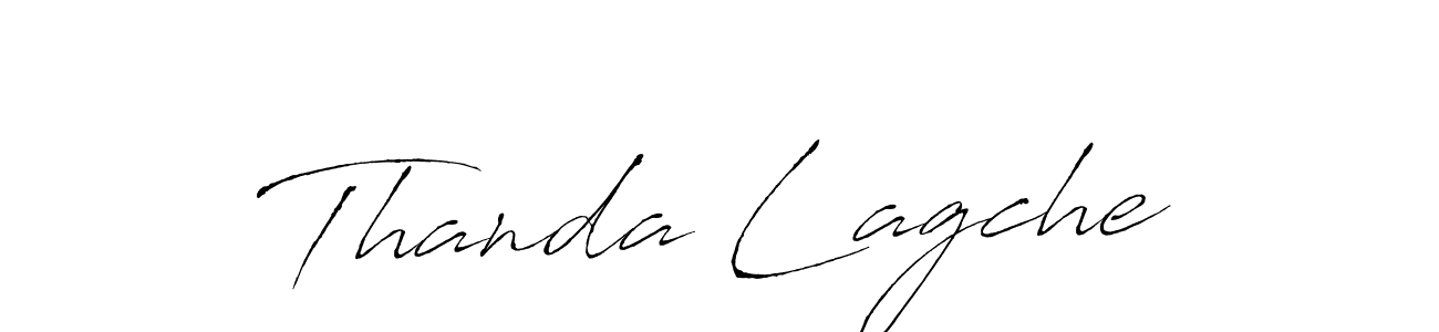 How to make Thanda Lagche signature? Antro_Vectra is a professional autograph style. Create handwritten signature for Thanda Lagche name. Thanda Lagche signature style 6 images and pictures png