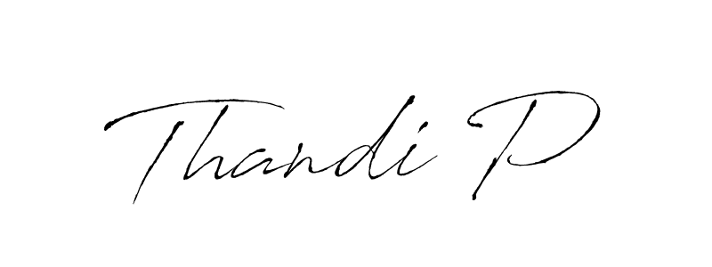 Create a beautiful signature design for name Thandi P. With this signature (Antro_Vectra) fonts, you can make a handwritten signature for free. Thandi P signature style 6 images and pictures png