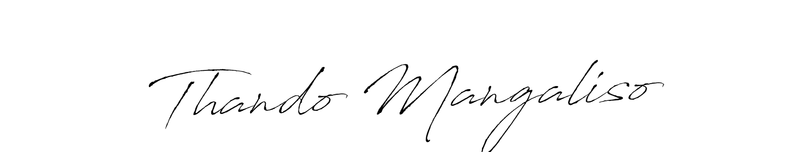 Also we have Thando Mangaliso name is the best signature style. Create professional handwritten signature collection using Antro_Vectra autograph style. Thando Mangaliso signature style 6 images and pictures png