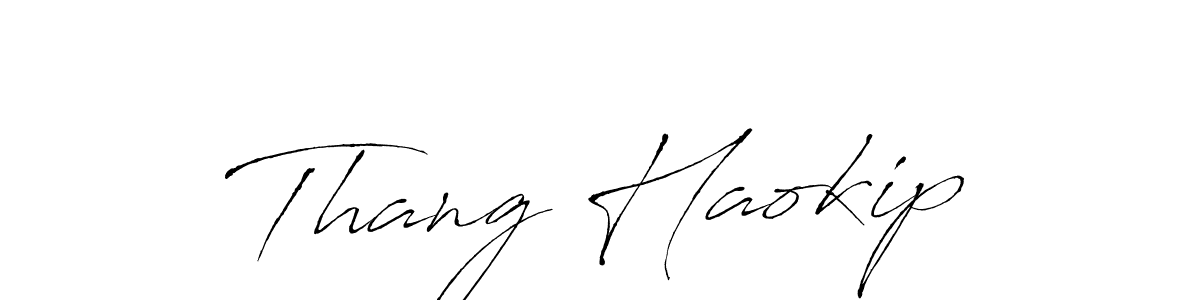 How to make Thang Haokip signature? Antro_Vectra is a professional autograph style. Create handwritten signature for Thang Haokip name. Thang Haokip signature style 6 images and pictures png