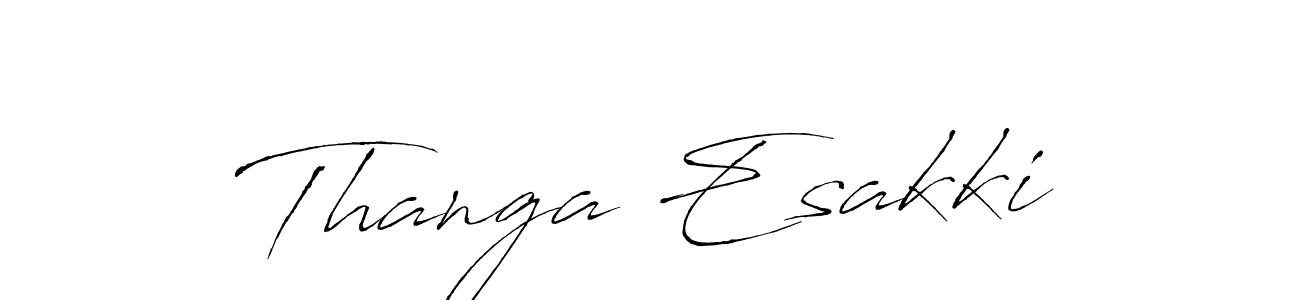 Similarly Antro_Vectra is the best handwritten signature design. Signature creator online .You can use it as an online autograph creator for name Thanga Esakki. Thanga Esakki signature style 6 images and pictures png