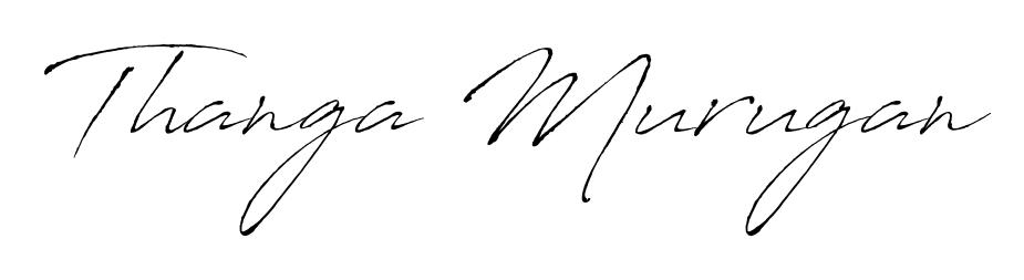 The Antro_Vectra handwriting style adds charm and authenticity to name Thanga Murugan. A wonderful choice for personal thank-you notes. Thanga Murugan signature style 6 images and pictures png