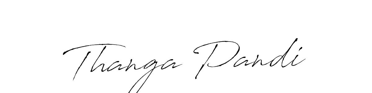 Make a beautiful signature design for name Thanga Pandi. With this signature (Antro_Vectra) style, you can create a handwritten signature for free. Thanga Pandi signature style 6 images and pictures png