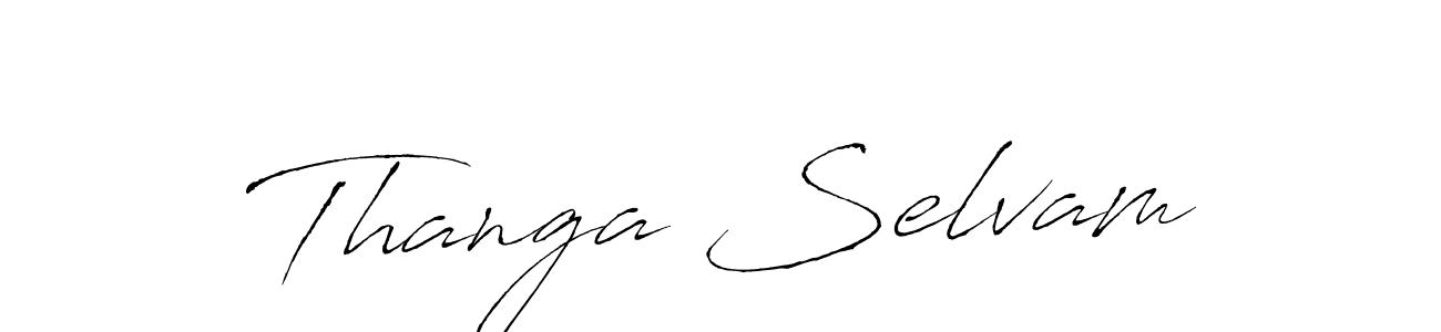 Also we have Thanga Selvam name is the best signature style. Create professional handwritten signature collection using Antro_Vectra autograph style. Thanga Selvam signature style 6 images and pictures png