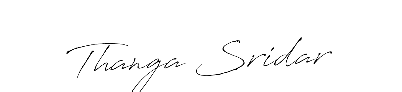 Use a signature maker to create a handwritten signature online. With this signature software, you can design (Antro_Vectra) your own signature for name Thanga Sridar. Thanga Sridar signature style 6 images and pictures png