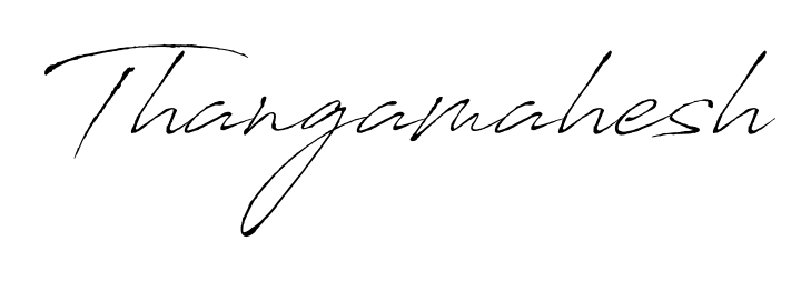 Explore multiple handwriting variations for Thangamahesh including this stunning Antro_Vectra design. Free to use across all platforms. Thangamahesh signature style 6 images and pictures png