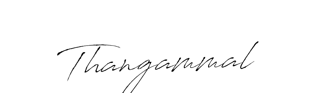 Create a beautiful signature design for name Thangammal. With this signature (Antro_Vectra) fonts, you can make a handwritten signature for free. Thangammal signature style 6 images and pictures png