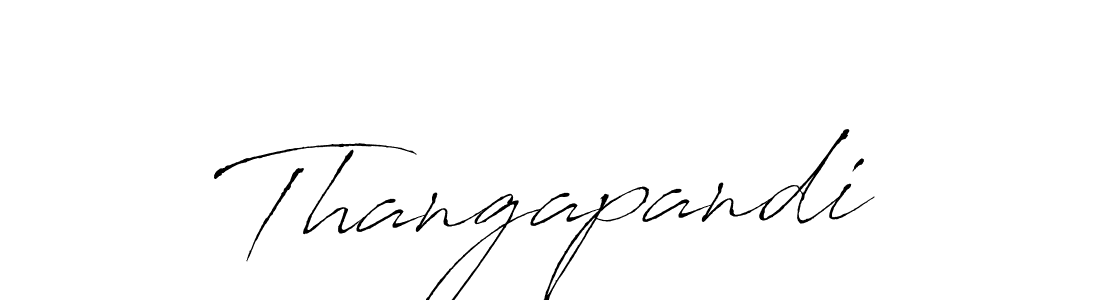You should practise on your own different ways (Antro_Vectra) to write your name (Thangapandi) in signature. don't let someone else do it for you. Thangapandi signature style 6 images and pictures png