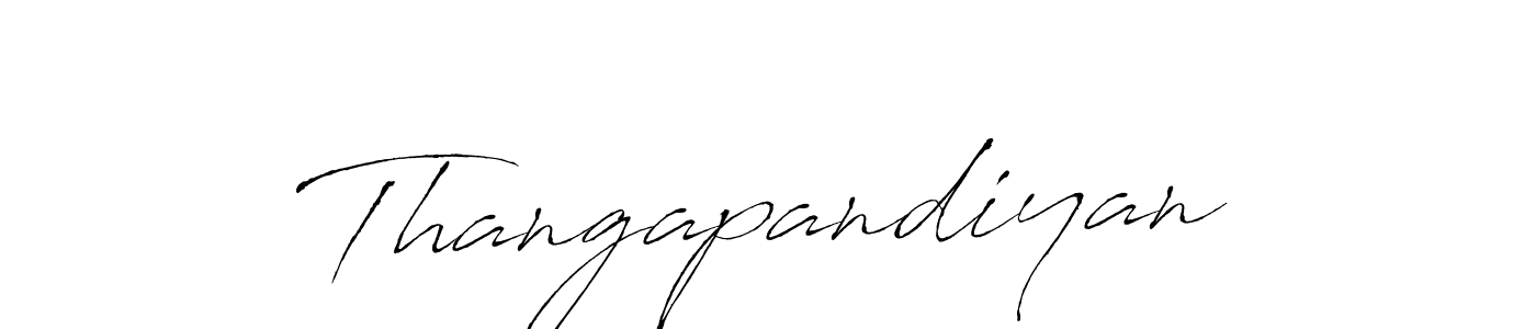 Use a signature maker to create a handwritten signature online. With this signature software, you can design (Antro_Vectra) your own signature for name Thangapandiyan. Thangapandiyan signature style 6 images and pictures png
