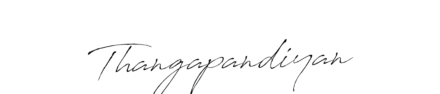 How to make Thangapandiyan name signature. Use Antro_Vectra style for creating short signs online. This is the latest handwritten sign. Thangapandiyan signature style 6 images and pictures png