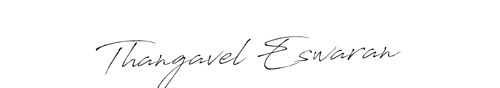 How to make Thangavel Eswaran signature? Antro_Vectra is a professional autograph style. Create handwritten signature for Thangavel Eswaran name. Thangavel Eswaran signature style 6 images and pictures png