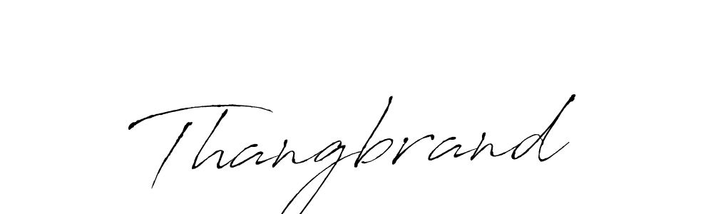 Make a beautiful signature design for name Thangbrand. With this signature (Antro_Vectra) style, you can create a handwritten signature for free. Thangbrand signature style 6 images and pictures png