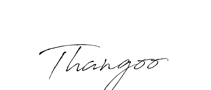 How to make Thangoo signature? Antro_Vectra is a professional autograph style. Create handwritten signature for Thangoo name. Thangoo signature style 6 images and pictures png