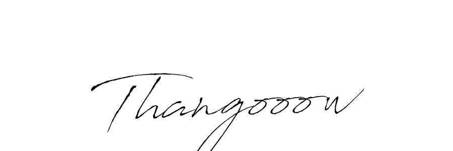 Make a beautiful signature design for name Thangooow. With this signature (Antro_Vectra) style, you can create a handwritten signature for free. Thangooow signature style 6 images and pictures png