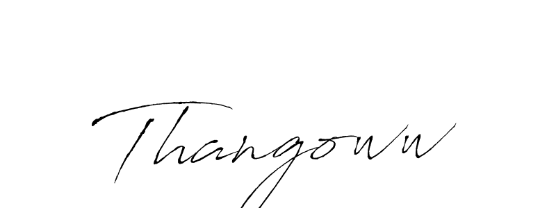 How to make Thangoww name signature. Use Antro_Vectra style for creating short signs online. This is the latest handwritten sign. Thangoww signature style 6 images and pictures png