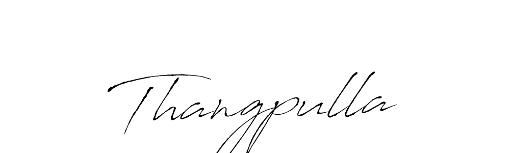 Use a signature maker to create a handwritten signature online. With this signature software, you can design (Antro_Vectra) your own signature for name Thangpulla. Thangpulla signature style 6 images and pictures png