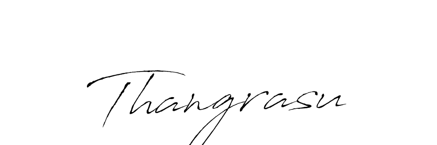 Design your own signature with our free online signature maker. With this signature software, you can create a handwritten (Antro_Vectra) signature for name Thangrasu. Thangrasu signature style 6 images and pictures png