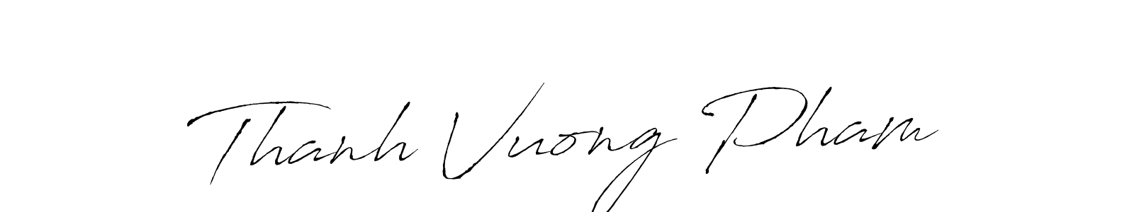 The best way (Antro_Vectra) to make a short signature is to pick only two or three words in your name. The name Thanh Vuong Pham include a total of six letters. For converting this name. Thanh Vuong Pham signature style 6 images and pictures png