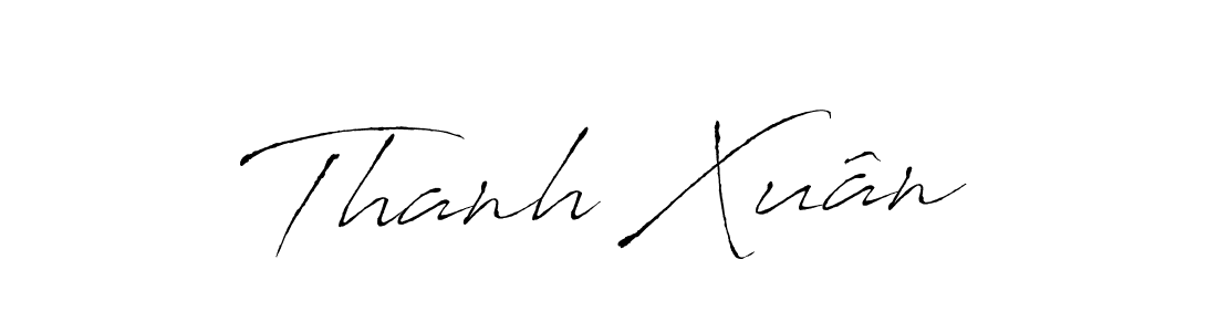 The best way (Antro_Vectra) to make a short signature is to pick only two or three words in your name. The name Thanh Xuân include a total of six letters. For converting this name. Thanh Xuân signature style 6 images and pictures png