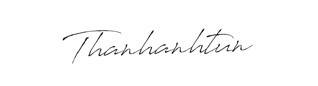 The best way (Antro_Vectra) to make a short signature is to pick only two or three words in your name. The name Thanhanhtun include a total of six letters. For converting this name. Thanhanhtun signature style 6 images and pictures png