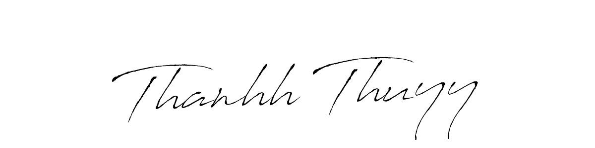You should practise on your own different ways (Antro_Vectra) to write your name (Thanhh Thuyy) in signature. don't let someone else do it for you. Thanhh Thuyy signature style 6 images and pictures png